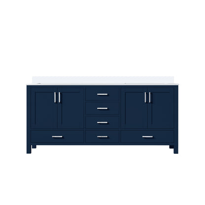 Jacques 72 in. W x 22 in. D Navy Blue Double Bath Vanity