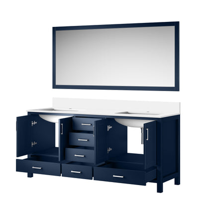 Jacques 72 in. W x 22 in. D Navy Blue Double Bath Vanity