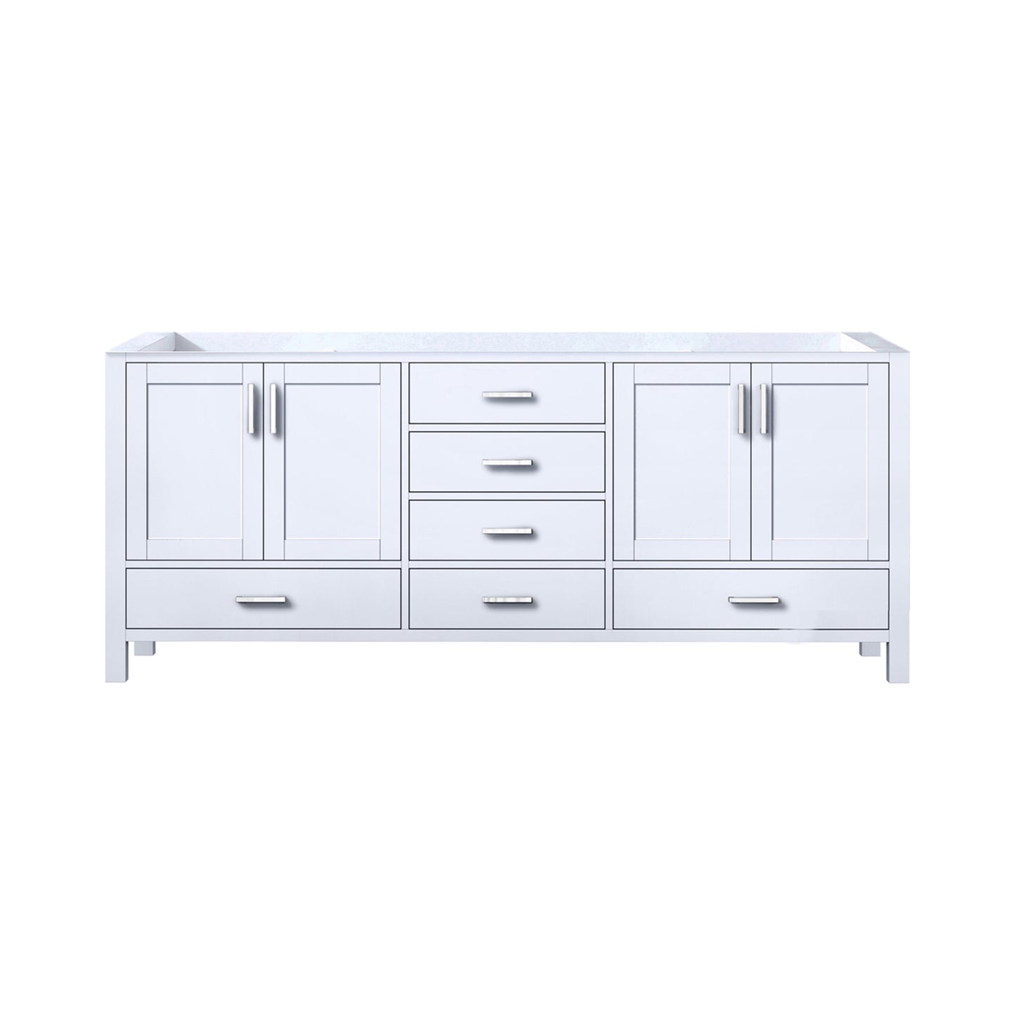 Jacques 80 in. W x 22 in. D White Double Bath Vanity