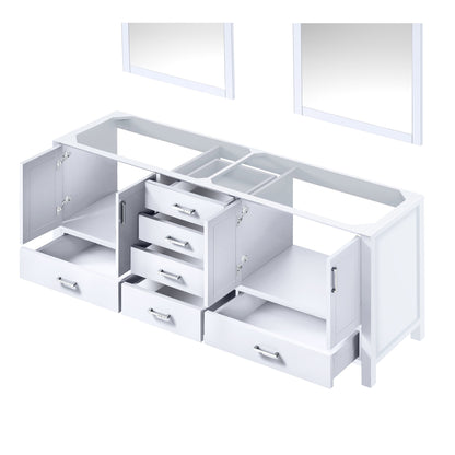 Jacques 80 in. W x 22 in. D White Double Bath Vanity