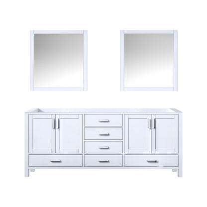 Jacques 80 in. W x 22 in. D White Double Bath Vanity