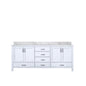 Jacques 80 in. W x 22 in. D White Double Bath Vanity