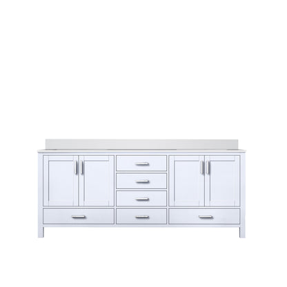 Jacques 80 in. W x 22 in. D White Double Bath Vanity