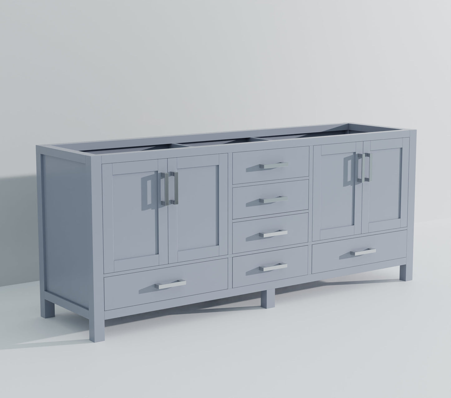Jacques 80 in. W x 22 in. D Dark Grey Double Bath Vanity