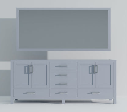 Jacques 80 in. W x 22 in. D Dark Grey Double Bath Vanity