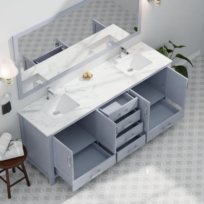 Jacques 80 in. W x 22 in. D Dark Grey Double Bath Vanity