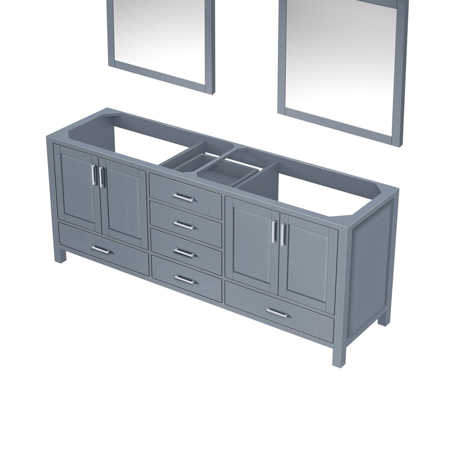 Jacques 80 in. W x 22 in. D Dark Grey Double Bath Vanity