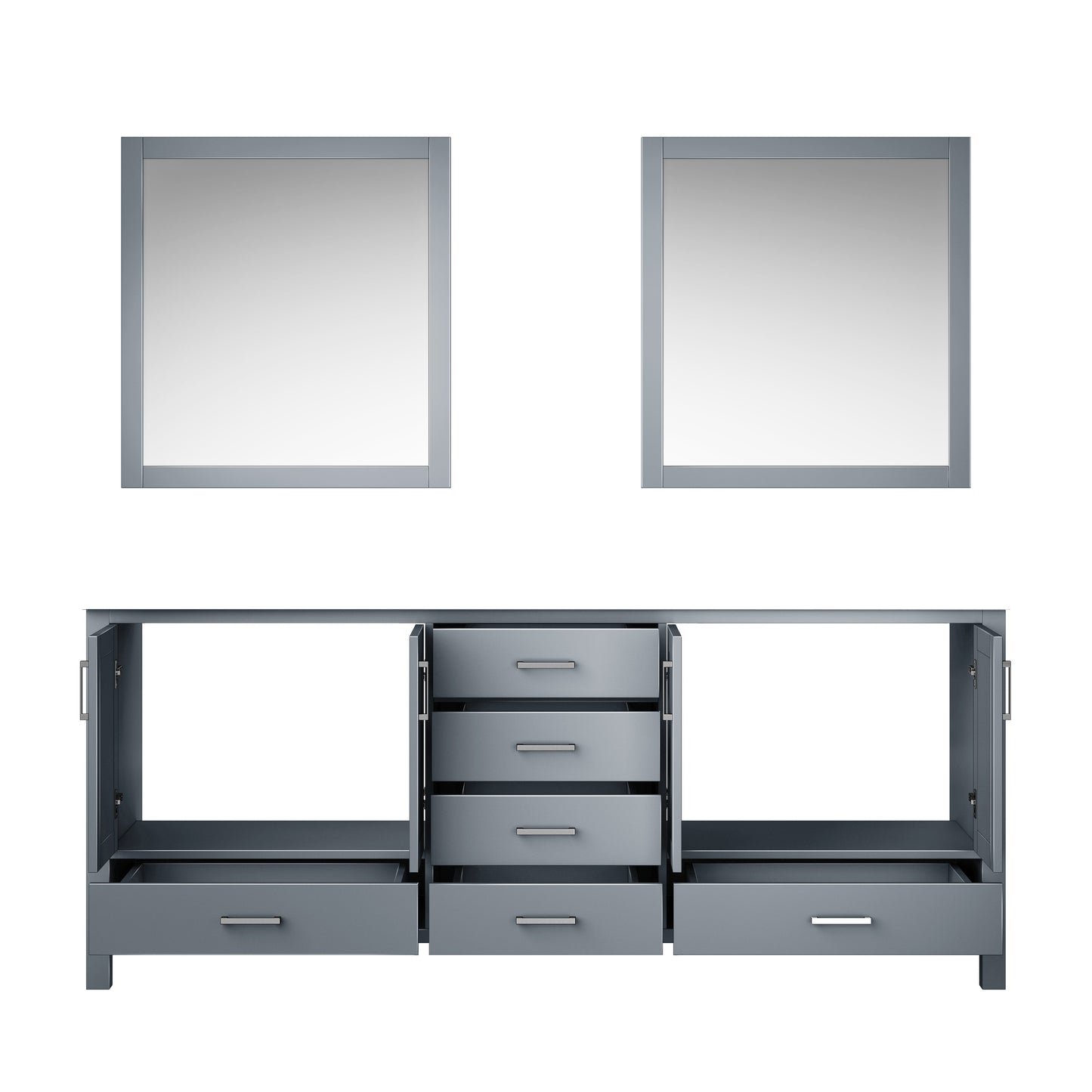 Jacques 80 in. W x 22 in. D Dark Grey Double Bath Vanity