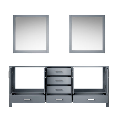 Jacques 80 in. W x 22 in. D Dark Grey Double Bath Vanity