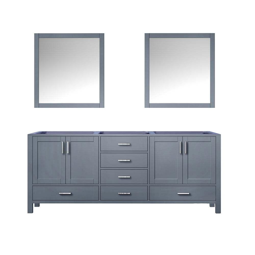 Jacques 80 in. W x 22 in. D Dark Grey Double Bath Vanity