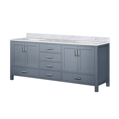 Jacques 80 in. W x 22 in. D Dark Grey Double Bath Vanity