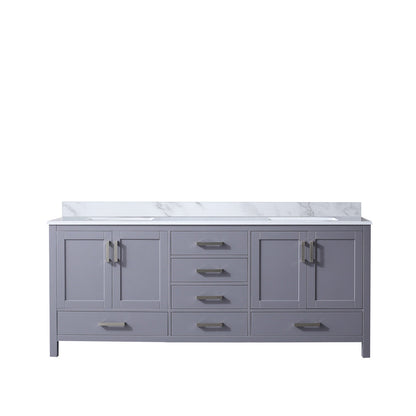 Jacques 80 in. W x 22 in. D Dark Grey Double Bath Vanity