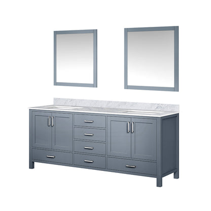 Jacques 80 in. W x 22 in. D Dark Grey Double Bath Vanity