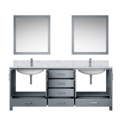 Jacques 80 in. W x 22 in. D Dark Grey Double Bath Vanity
