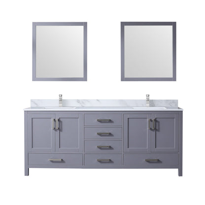 Jacques 80 in. W x 22 in. D Dark Grey Double Bath Vanity
