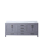 Jacques 80 in. W x 22 in. D Dark Grey Double Bath Vanity
