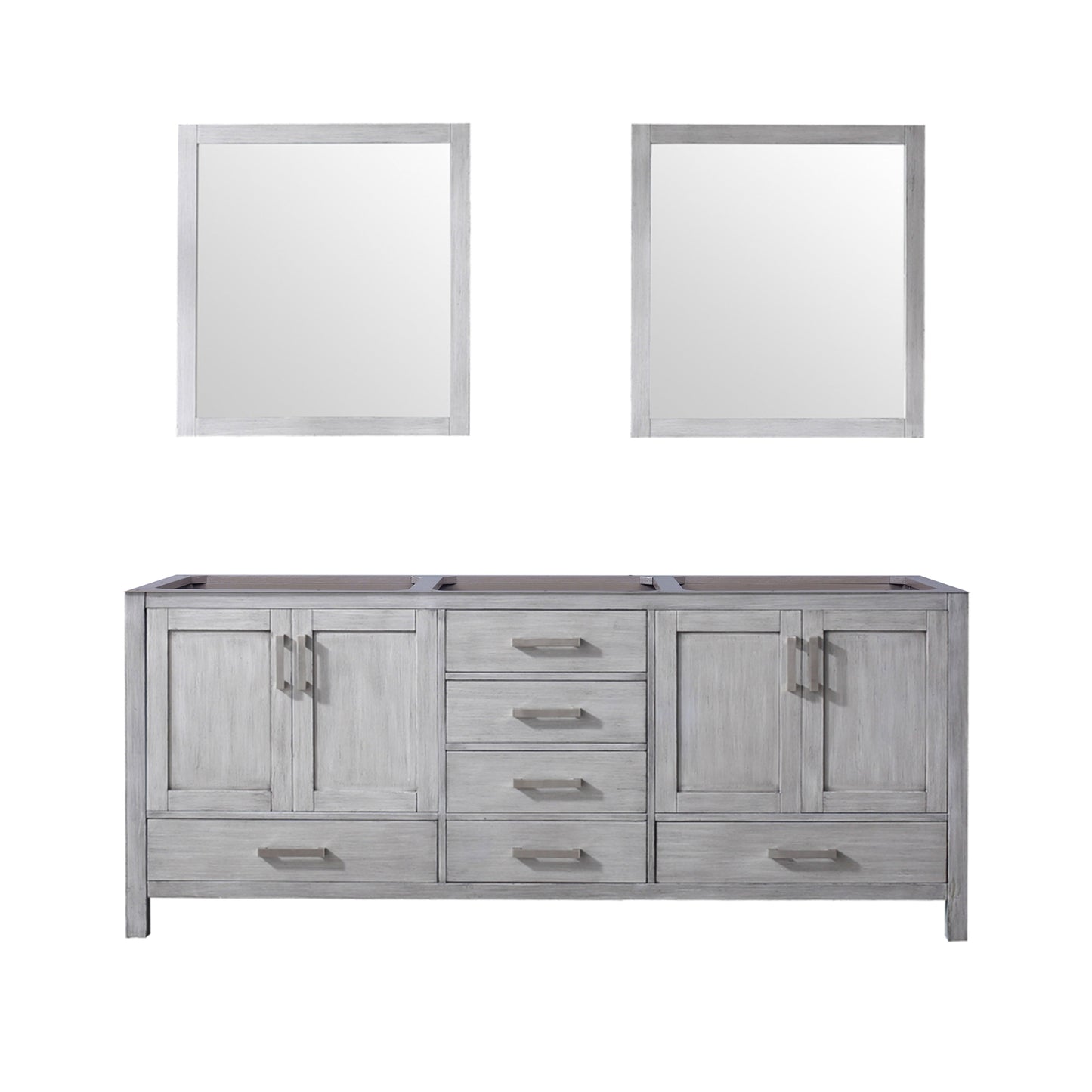 Jacques 80 in. W x 22 in. D Distressed Grey Double Bath Vanity