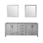 Jacques 80 in. W x 22 in. D Distressed Grey Double Bath Vanity