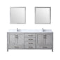 Jacques 80 in. W x 22 in. D Distressed Grey Double Bath Vanity