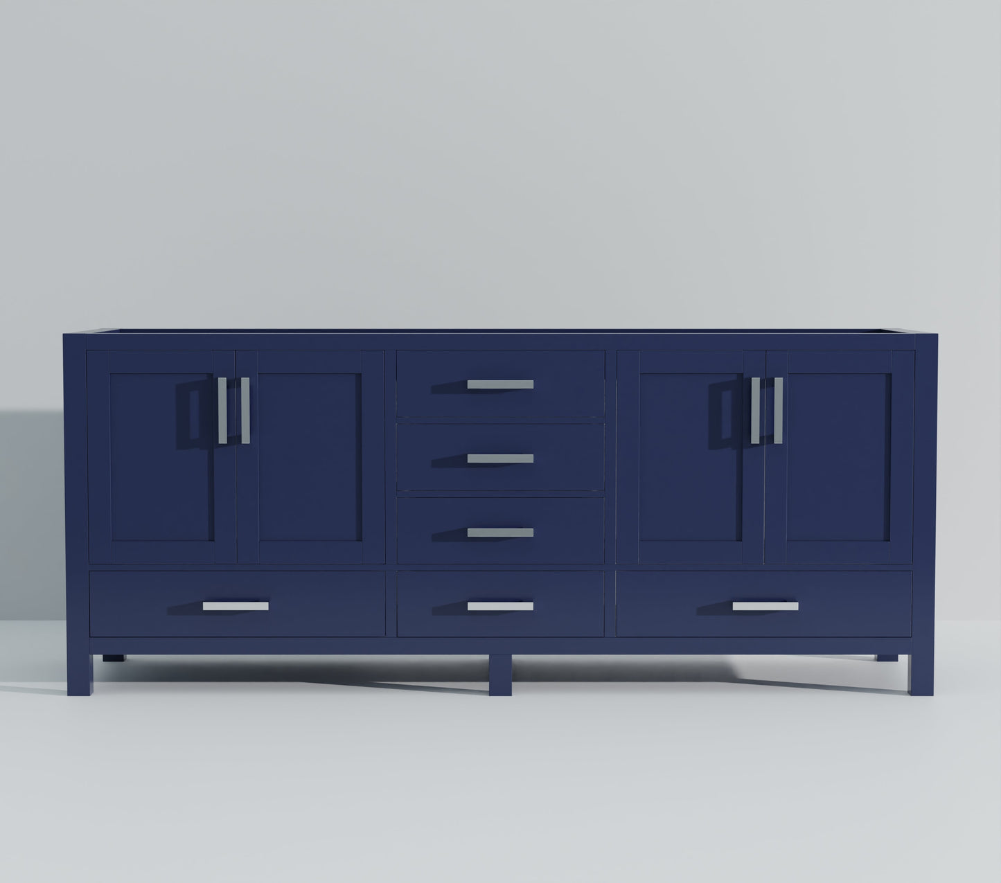 Jacques 80 in. W x 22 in. D Navy Blue Double Bath Vanity