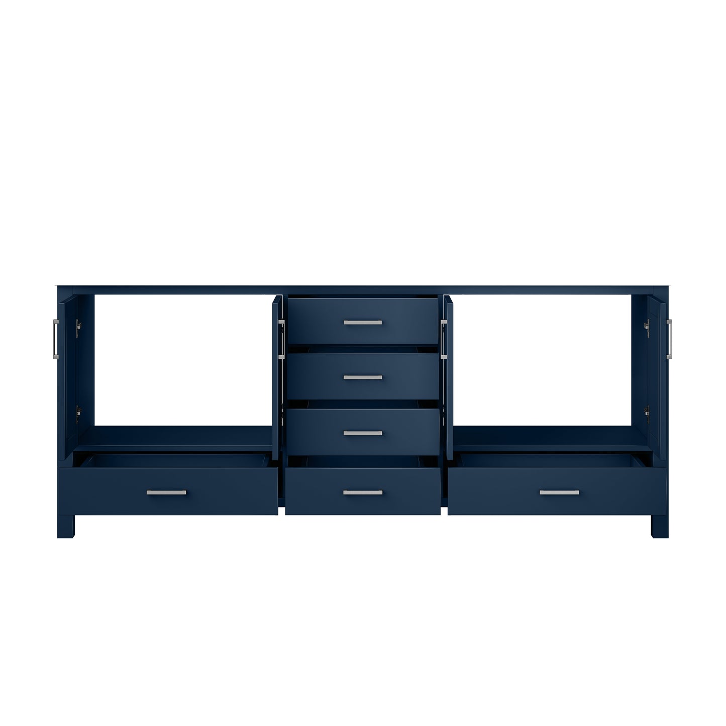 Jacques 80 in. W x 22 in. D Navy Blue Double Bath Vanity
