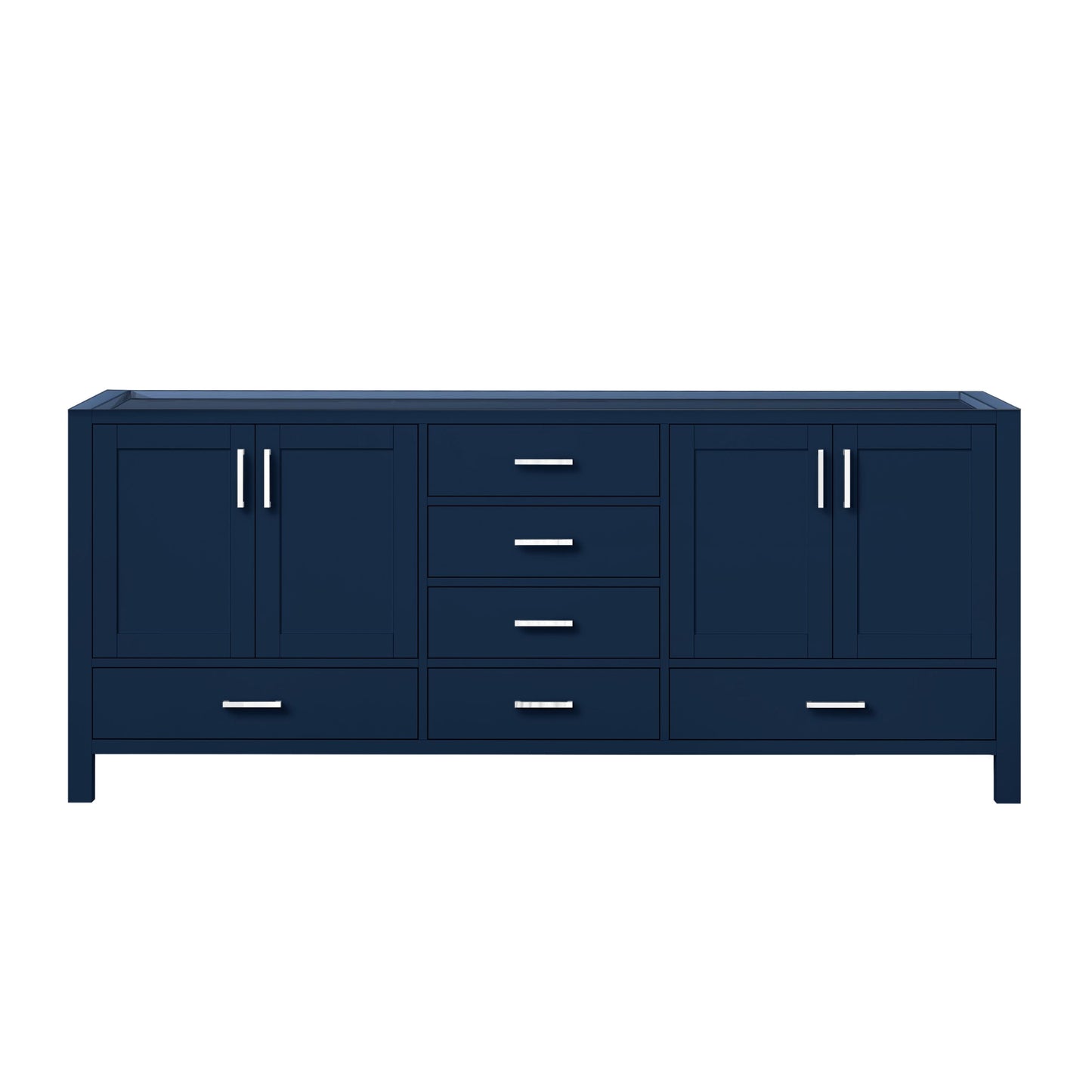 Jacques 80 in. W x 22 in. D Navy Blue Double Bath Vanity