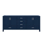 Jacques 80 in. W x 22 in. D Navy Blue Double Bath Vanity