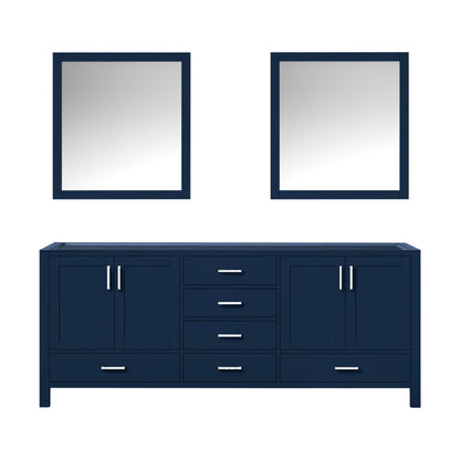Jacques 80 in. W x 22 in. D Navy Blue Double Bath Vanity