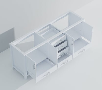 Jacques 84 in. W x 22 in. D White Double Bath Vanity