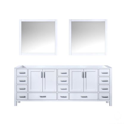 Jacques 84 in. W x 22 in. D White Double Bath Vanity
