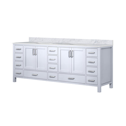 Jacques 84 in. W x 22 in. D White Double Bath Vanity