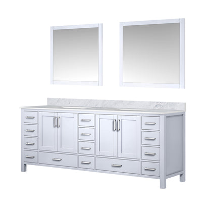 Jacques 84 in. W x 22 in. D White Double Bath Vanity