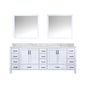 Jacques 84 in. W x 22 in. D White Double Bath Vanity