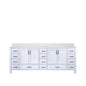 Jacques 84 in. W x 22 in. D White Double Bath Vanity