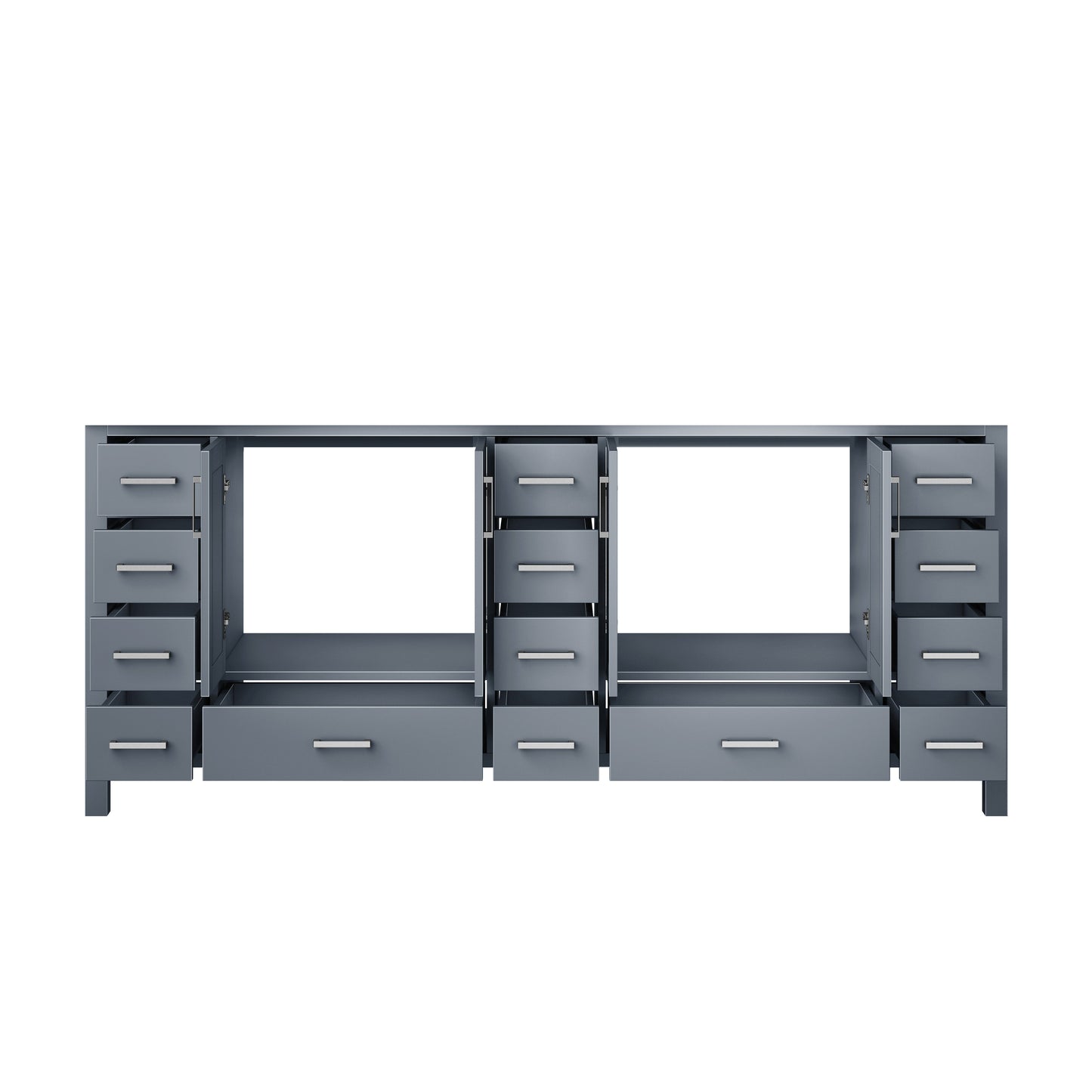 Jacques 84 in. W x 22 in. D Dark Grey Double Bath Vanity