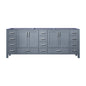 Jacques 84 in. W x 22 in. D Dark Grey Double Bath Vanity