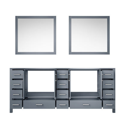 Jacques 84 in. W x 22 in. D Dark Grey Double Bath Vanity
