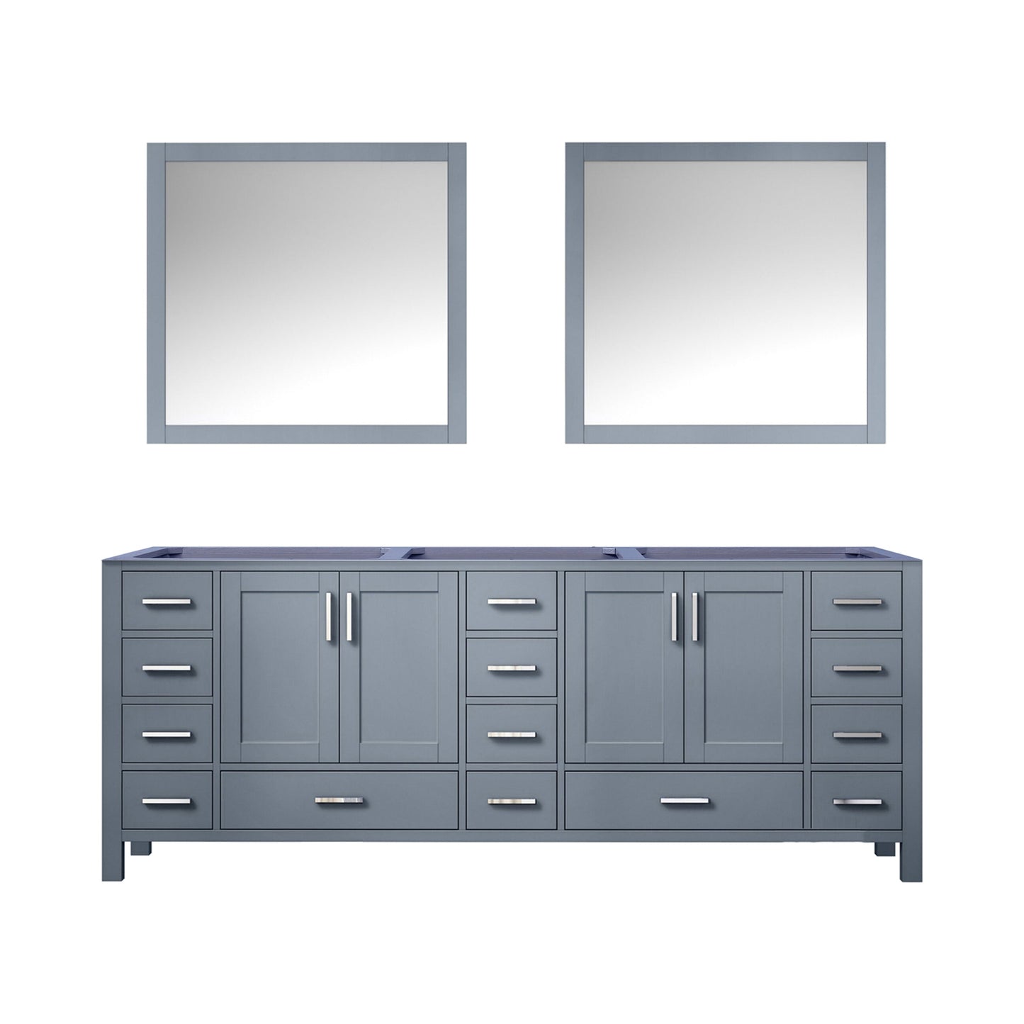 Jacques 84 in. W x 22 in. D Dark Grey Double Bath Vanity