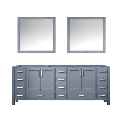 Jacques 84 in. W x 22 in. D Dark Grey Double Bath Vanity