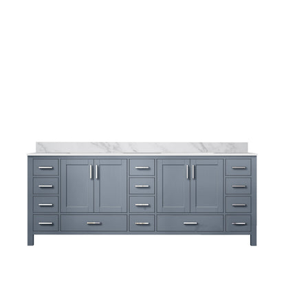 Jacques 84 in. W x 22 in. D Dark Grey Double Bath Vanity