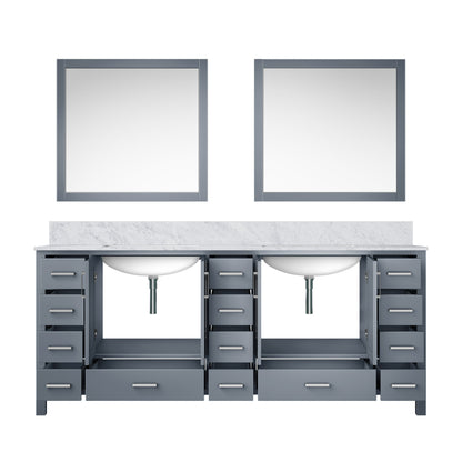 Jacques 84 in. W x 22 in. D Dark Grey Double Bath Vanity