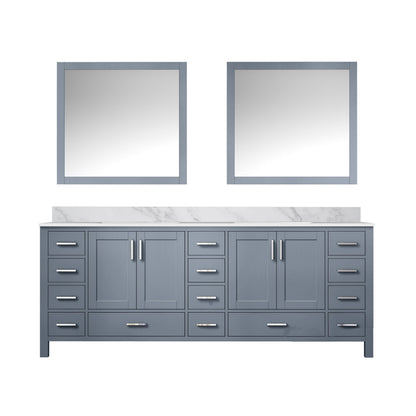 Jacques 84 in. W x 22 in. D Dark Grey Double Bath Vanity