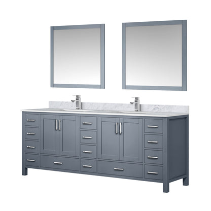 Jacques 84 in. W x 22 in. D Dark Grey Double Bath Vanity
