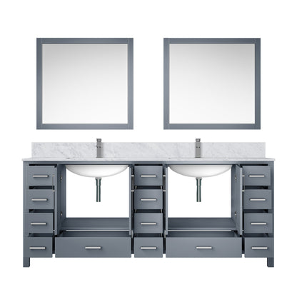 Jacques 84 in. W x 22 in. D Dark Grey Double Bath Vanity