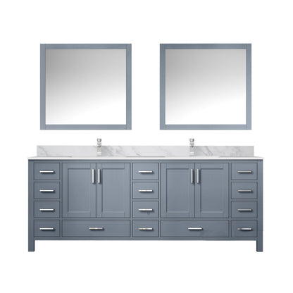 Jacques 84 in. W x 22 in. D Dark Grey Double Bath Vanity