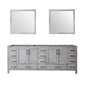 Jacques 84 in. W x 22 in. D Distressed Grey Double Bath Vanity