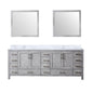 Jacques 84 in. W x 22 in. D Distressed Grey Double Bath Vanity
