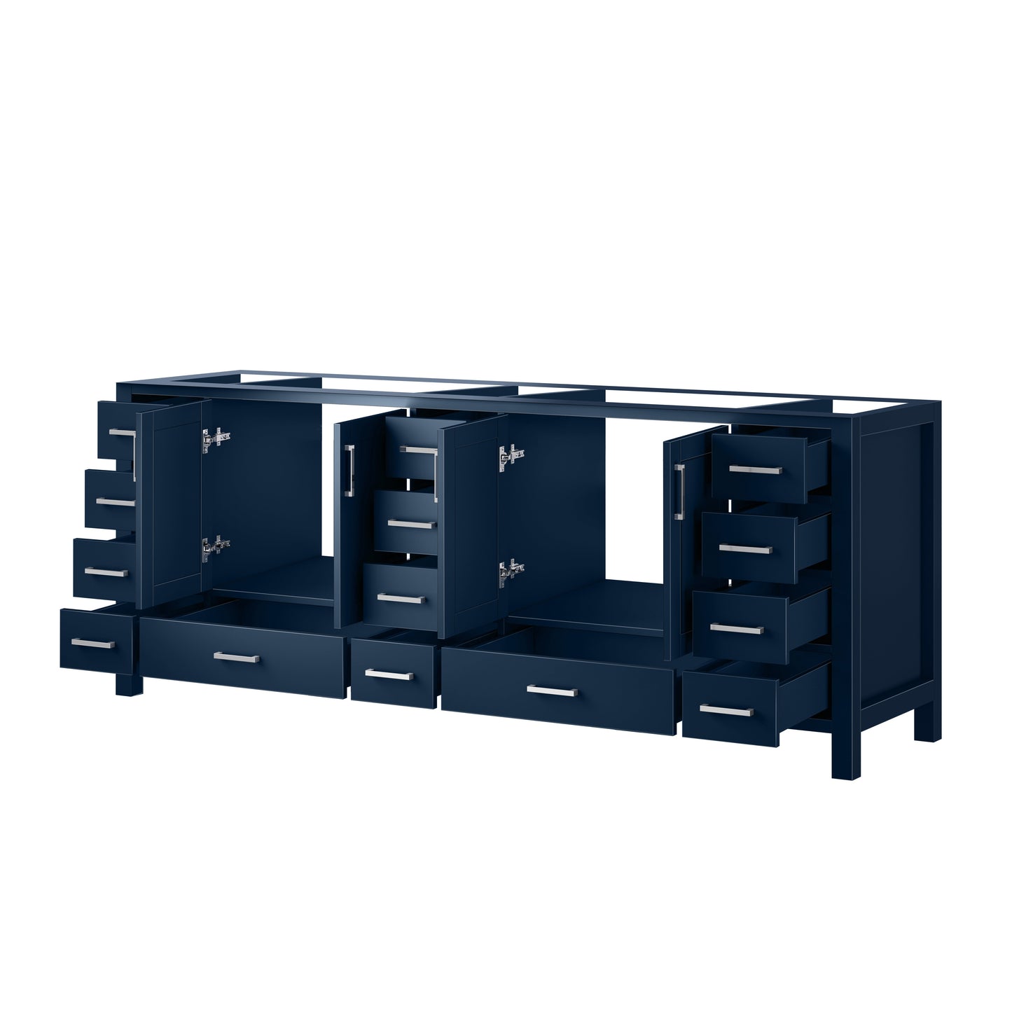 Jacques 84 in. W x 22 in. D Navy Blue Double Bath Vanity