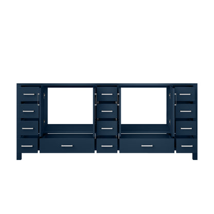 Jacques 84 in. W x 22 in. D Navy Blue Double Bath Vanity