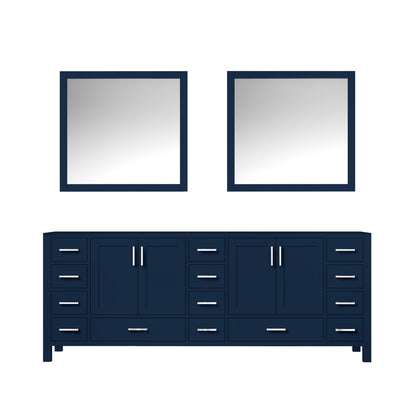 Jacques 84 in. W x 22 in. D Navy Blue Double Bath Vanity